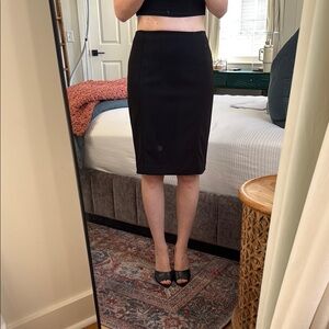 Classic Black Pencil Skirt